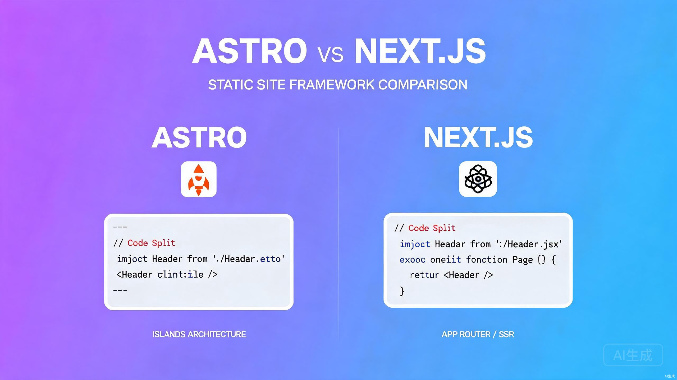 Astro vs Next.js 终极对比：2026 年静态博客该选谁？