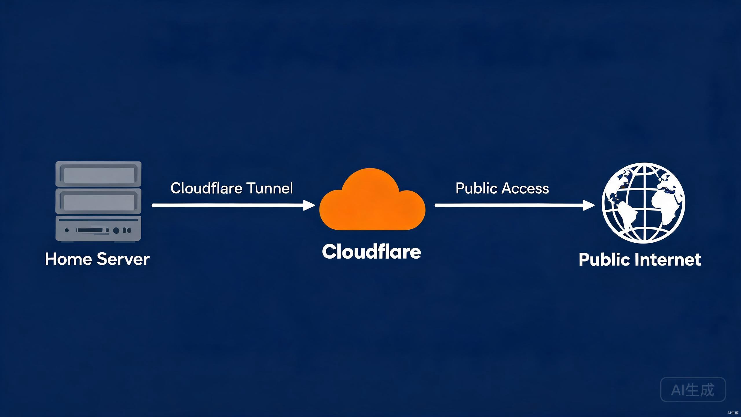 Cloudflare Tunnel 免费内网穿透：把家里的NAS、树莓派暴露到公网